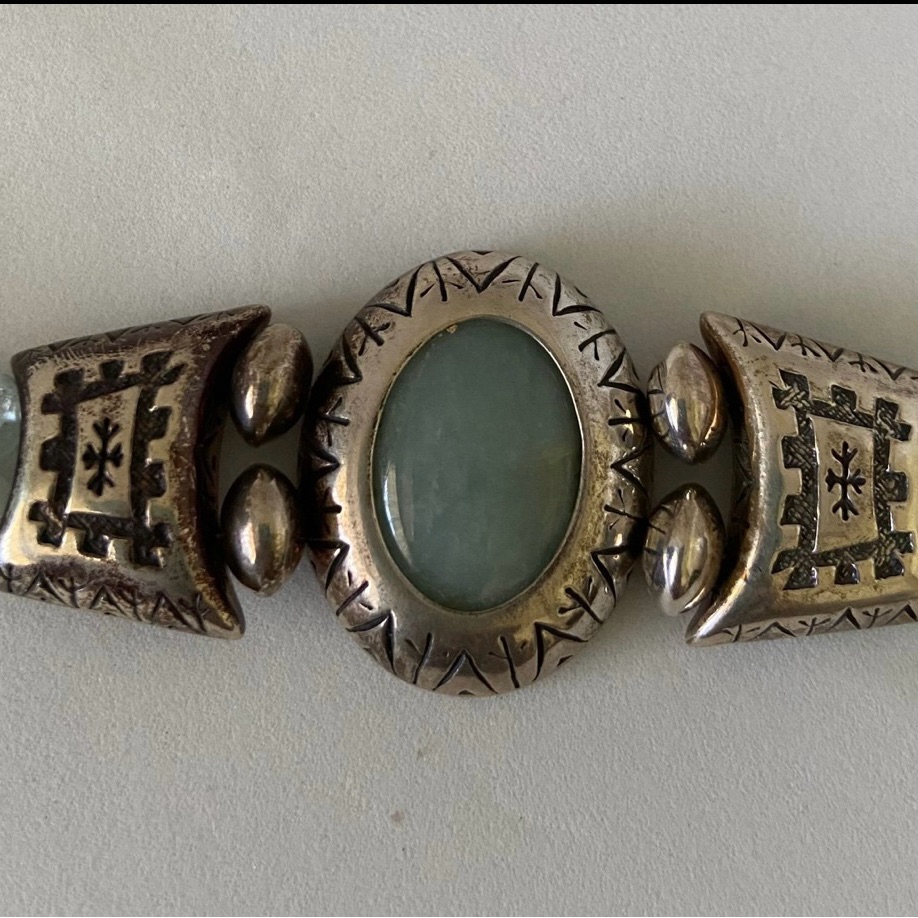 Carolyn Pollack Milky Aquamarine Sterling Silver Bracelet 90$
